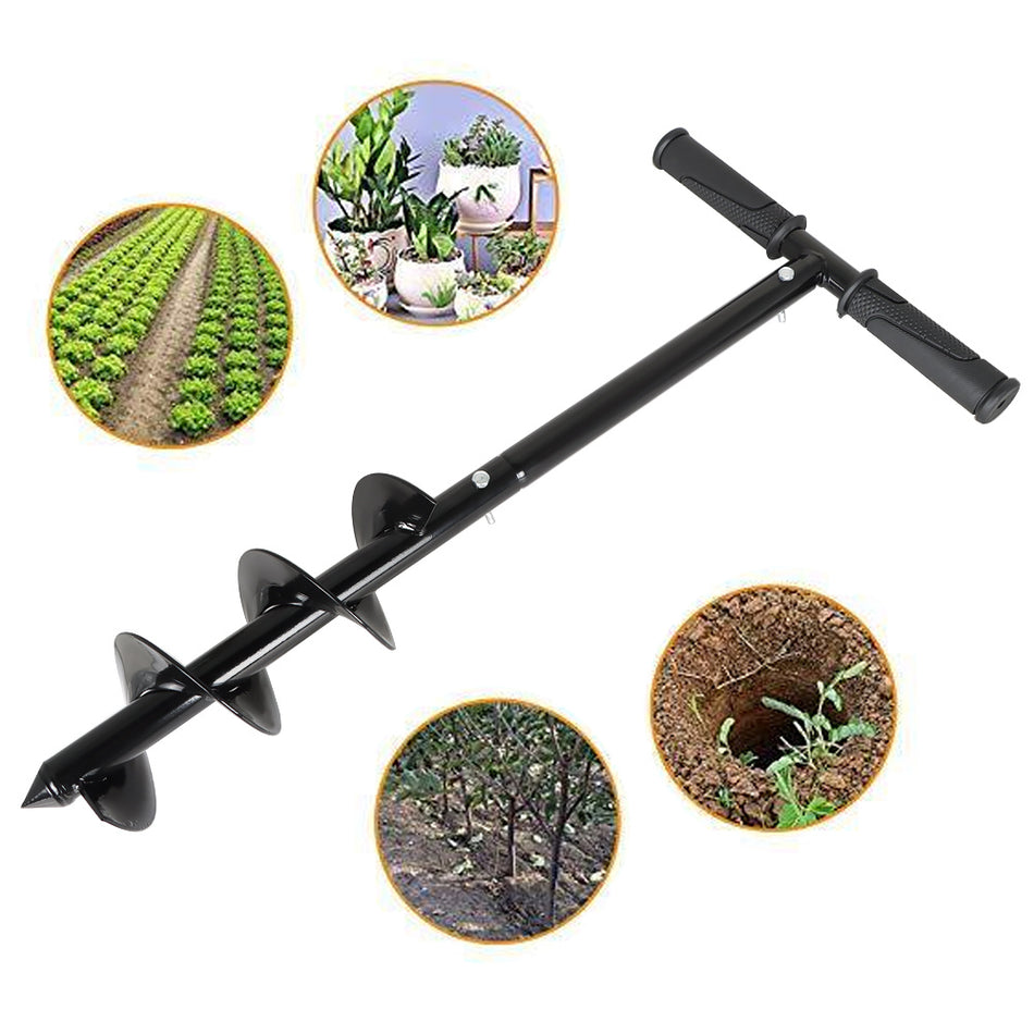 4Inchx24Inch Hand Operated Auger Drill Bit For Garden Planting Bulb Auger Drill
