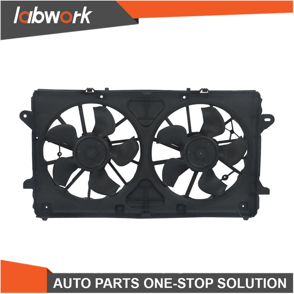 Labwork Radiator Cooling Fan Assembly For Chevy Silverado 1500 Tahoe w/ Motor
