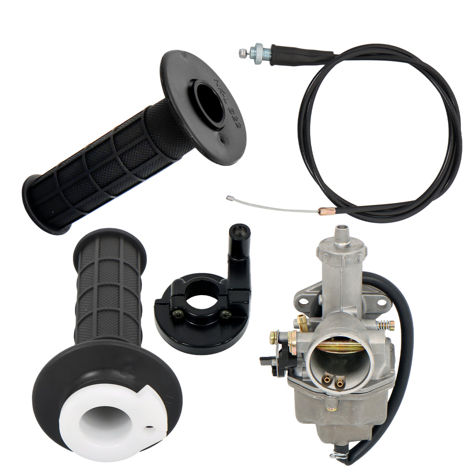 Carburetor&Handlebar Hand Grip Throttle Cable For Honda XR100 XR100R CRF100F