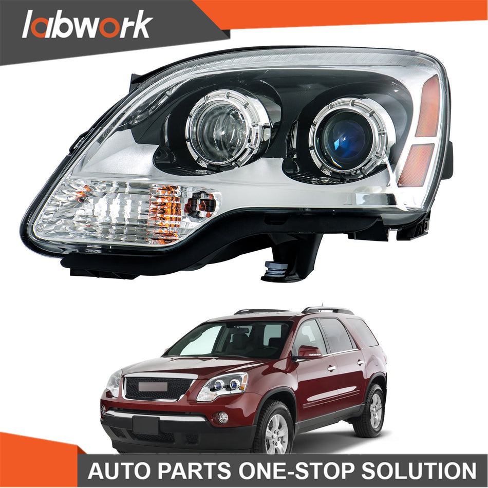 Labwork Headlights For GMC Acadia 2007-2012 HID Projector GM2502323 Left Side