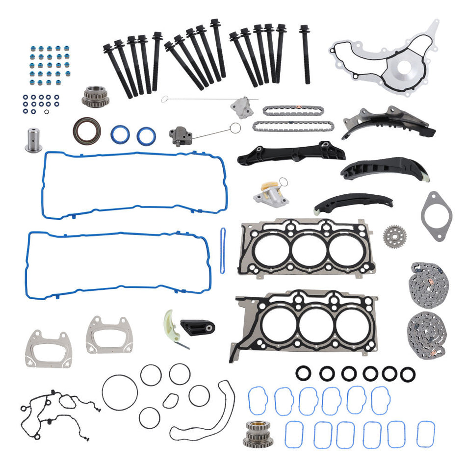 Labwork Timing Chain Kit & Head Gasket Bolt For Chrysler Dodge Jeep 3.6L V6 DOHC