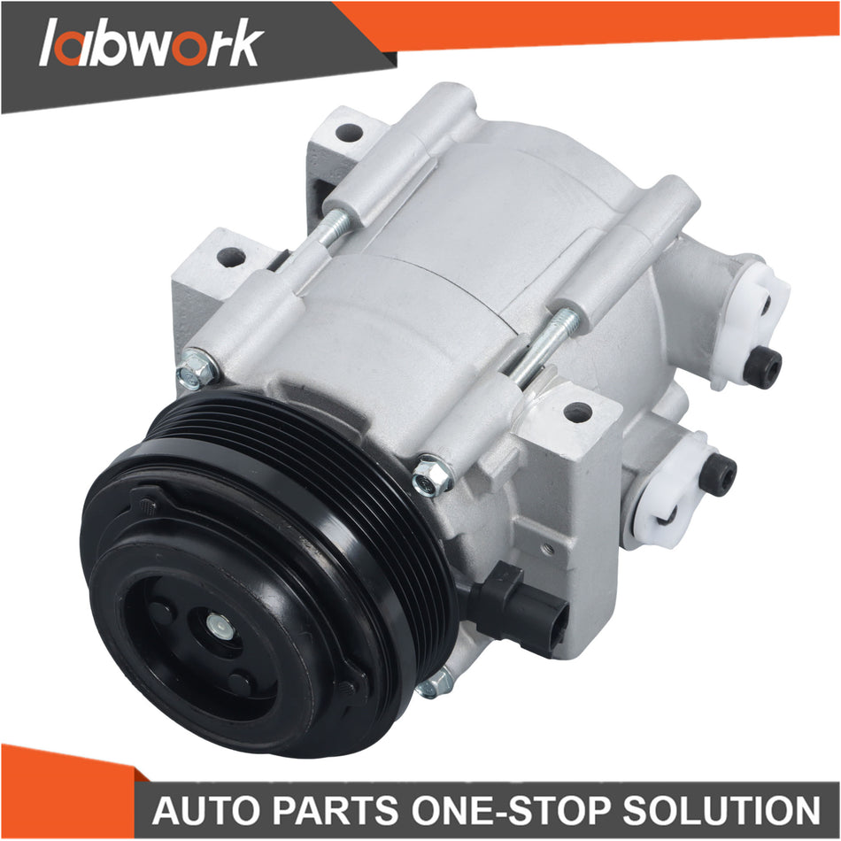 Labwork A/C Compressor W/Clutch For Ford E-150 E-250 E-350 Super Duty Mustang