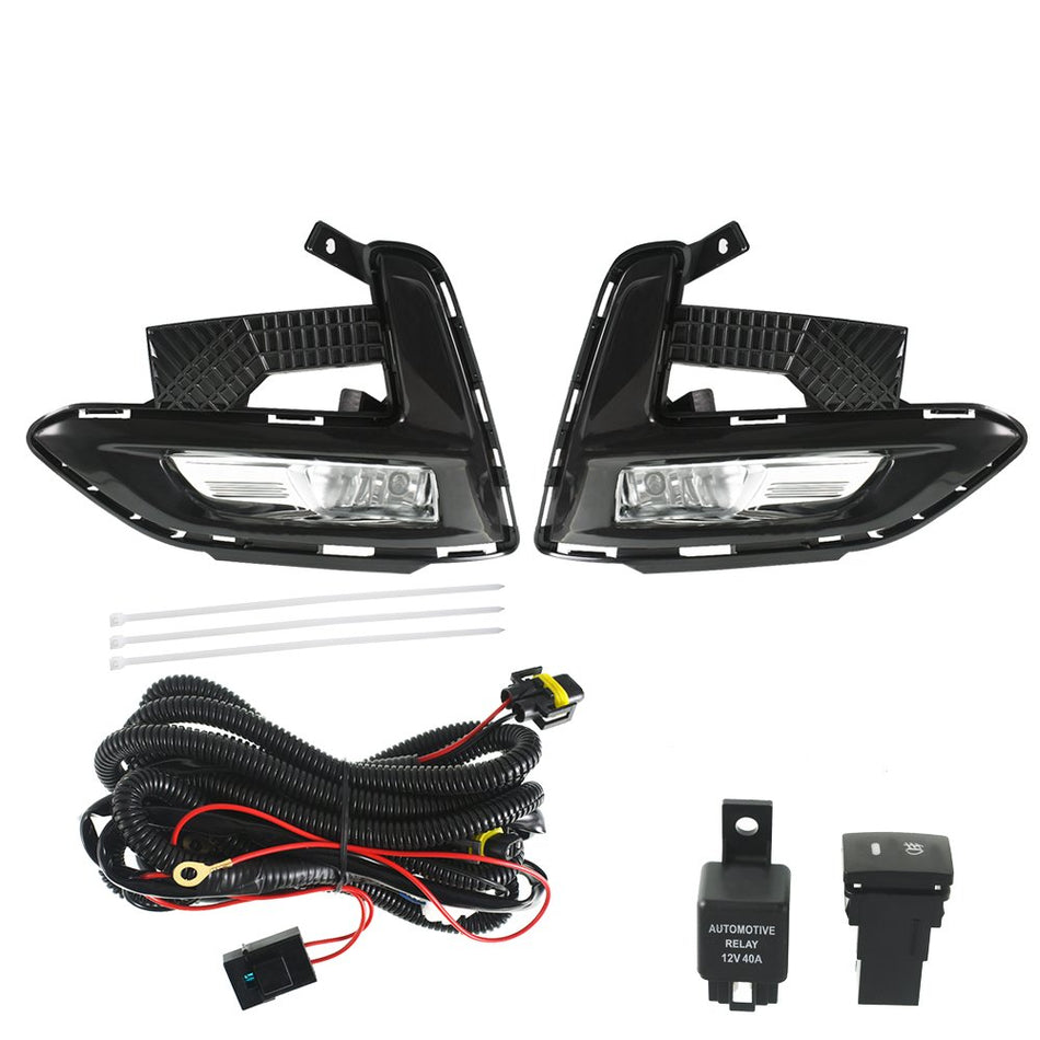 Labwork RH+LH Bumper Fog Lights For Nissan Sentra S SR SV 2020-2021 Clear Lens