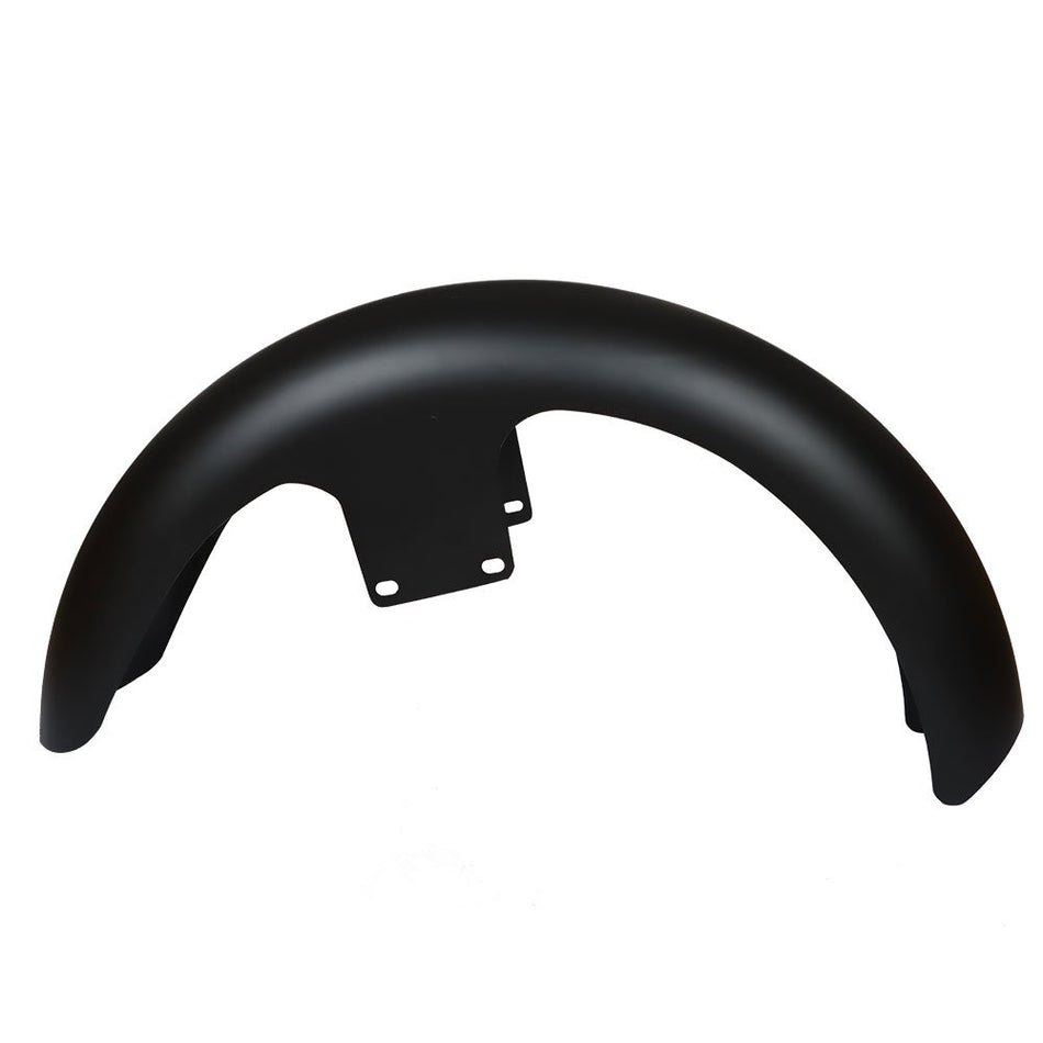 Front Fender Steel Matte Black 21" Wrap For Touring Glide CVO Custom Baggers