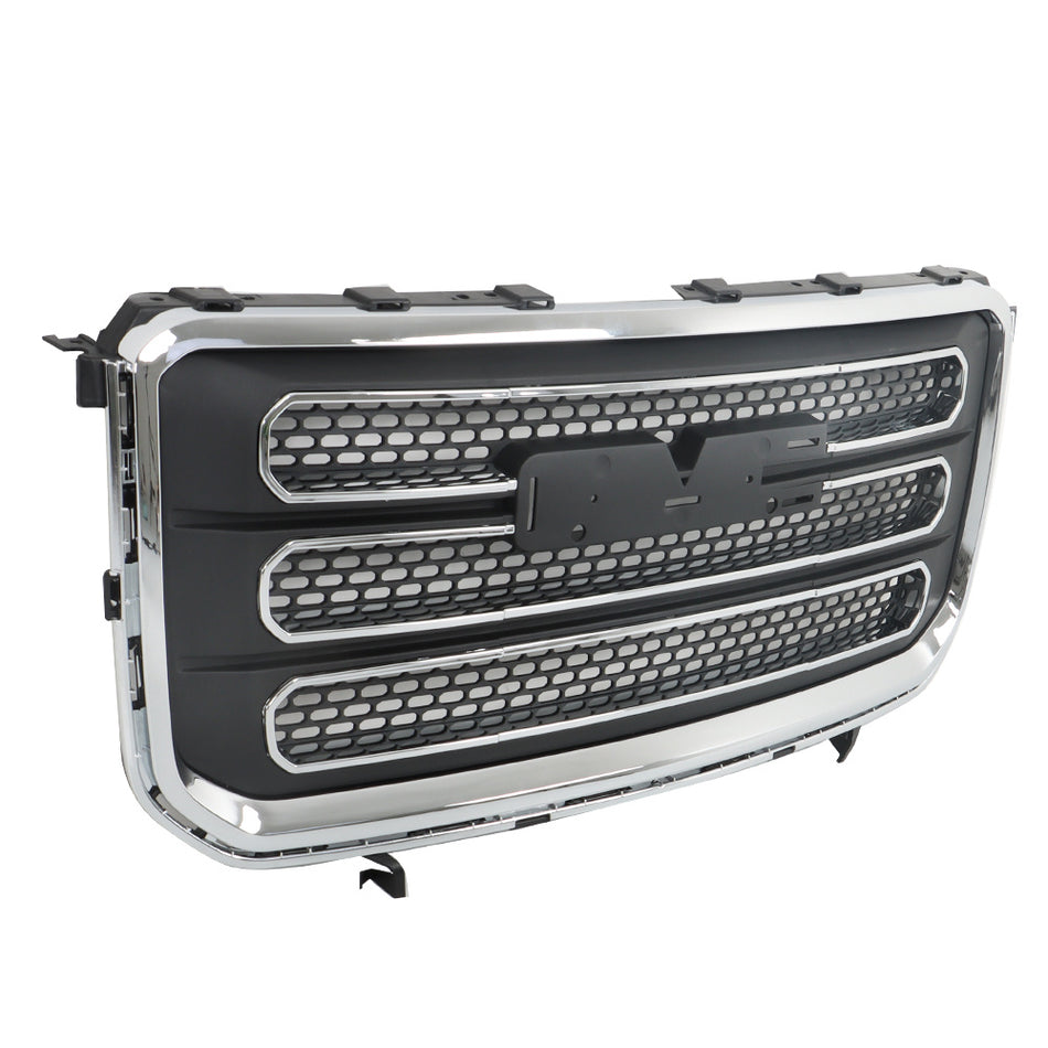 Labwork Front Bumper Cover+Front Upper Grille For GMC Acadia 2013-2016 Plastic