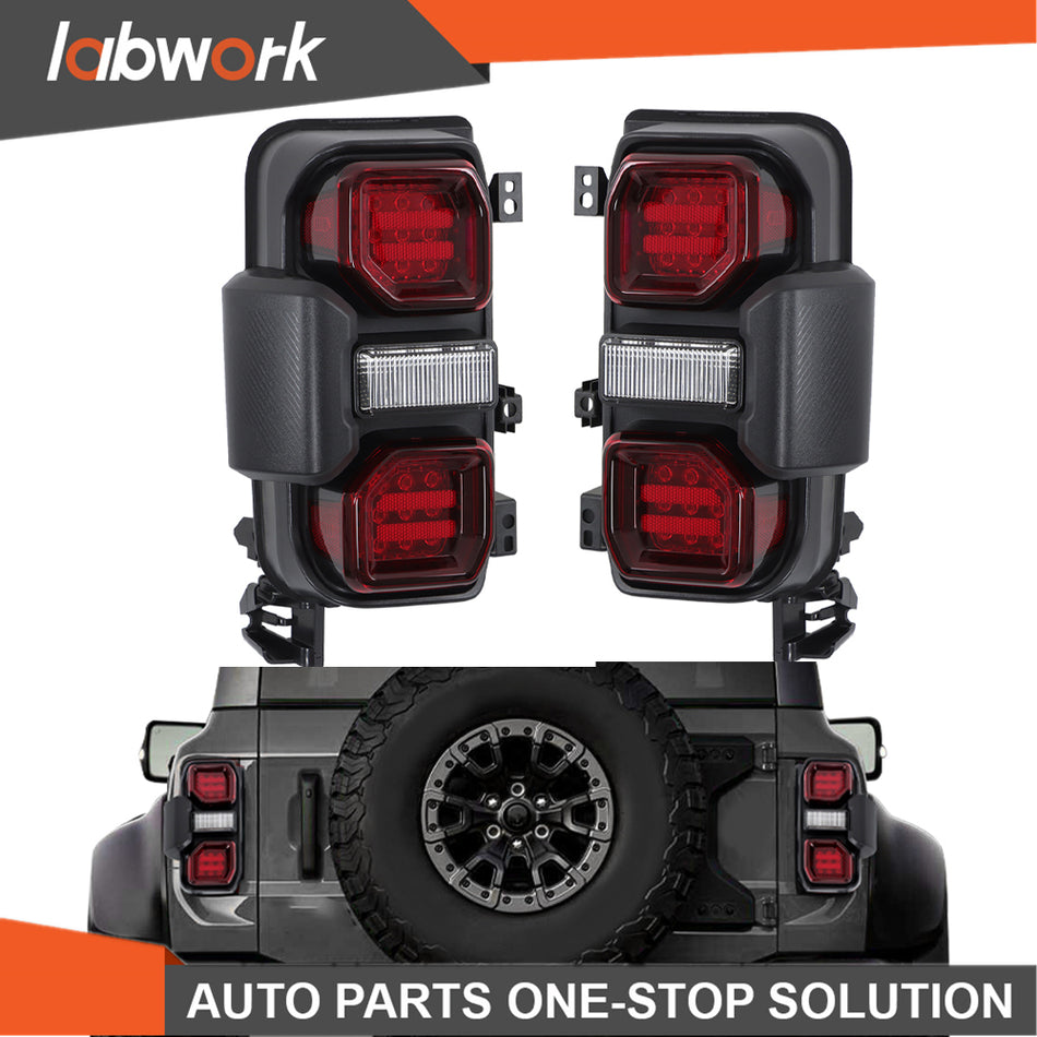 Labwork Tail Light For 2021 2022 2023 Ford Bronco Raptor LED Rear Left+Right