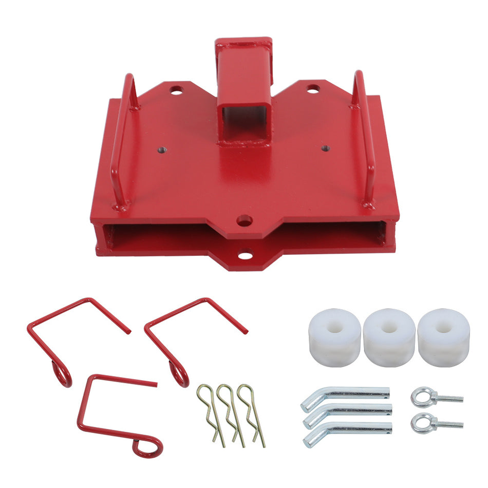 2'' Forklift Trailer Hitch Receiver Tow Hitch Attachments for Dual Pallet Fork