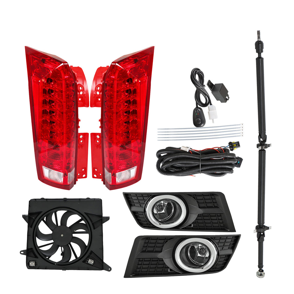 Labwork Tail Lights+Radiator Cooling Fan+Drive Shaft+Fog Lights For 2010-16 SRX