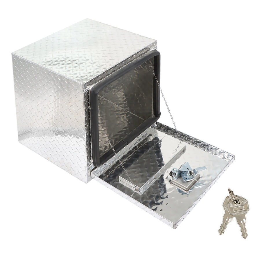 Labwork 18"X17"X18" Aluminum Truck Underbody Tool Box Trailer RV Bed Storage