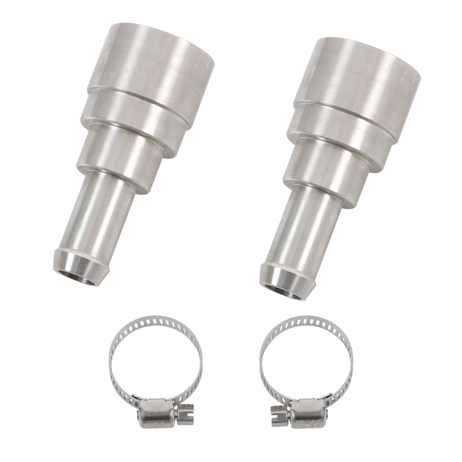 Labwork 2 Pc Heater Core Coolant Hose Connectors For 2001-14 Chevrolet Silverado