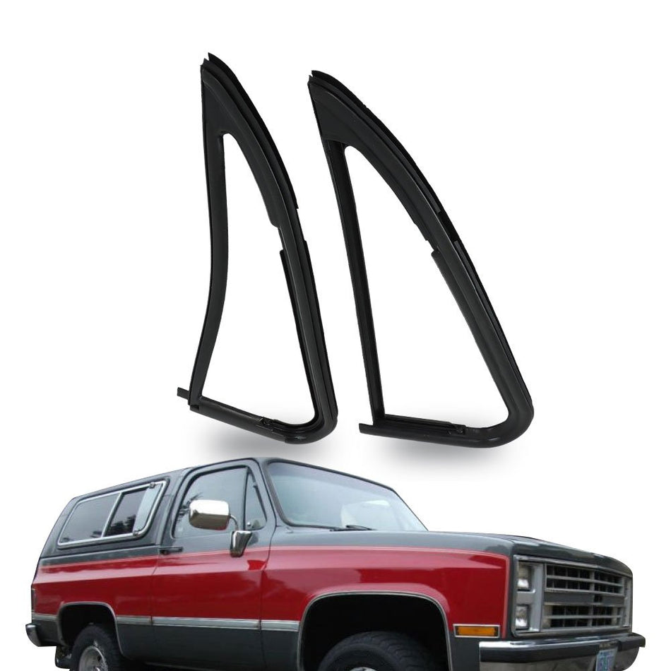 Labwork Front Vent Glass Window Weatherstrip Seals For Chevy Blazer 2pcs 1981-91