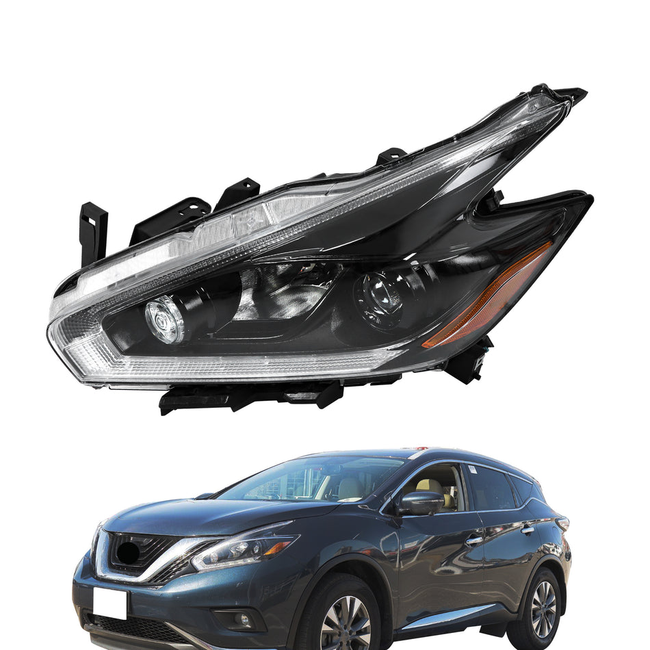 Labwork Left Side Headlight For 2018 Nissan Murano Halogen LED DRL Projector