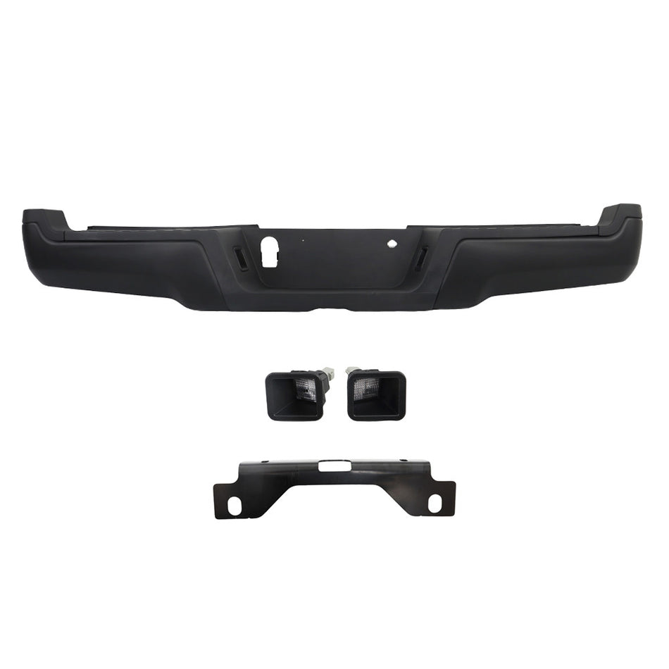 Rear Bumper w/o sensor holes For 2017-2022 Ford F250 F350 Super Duty