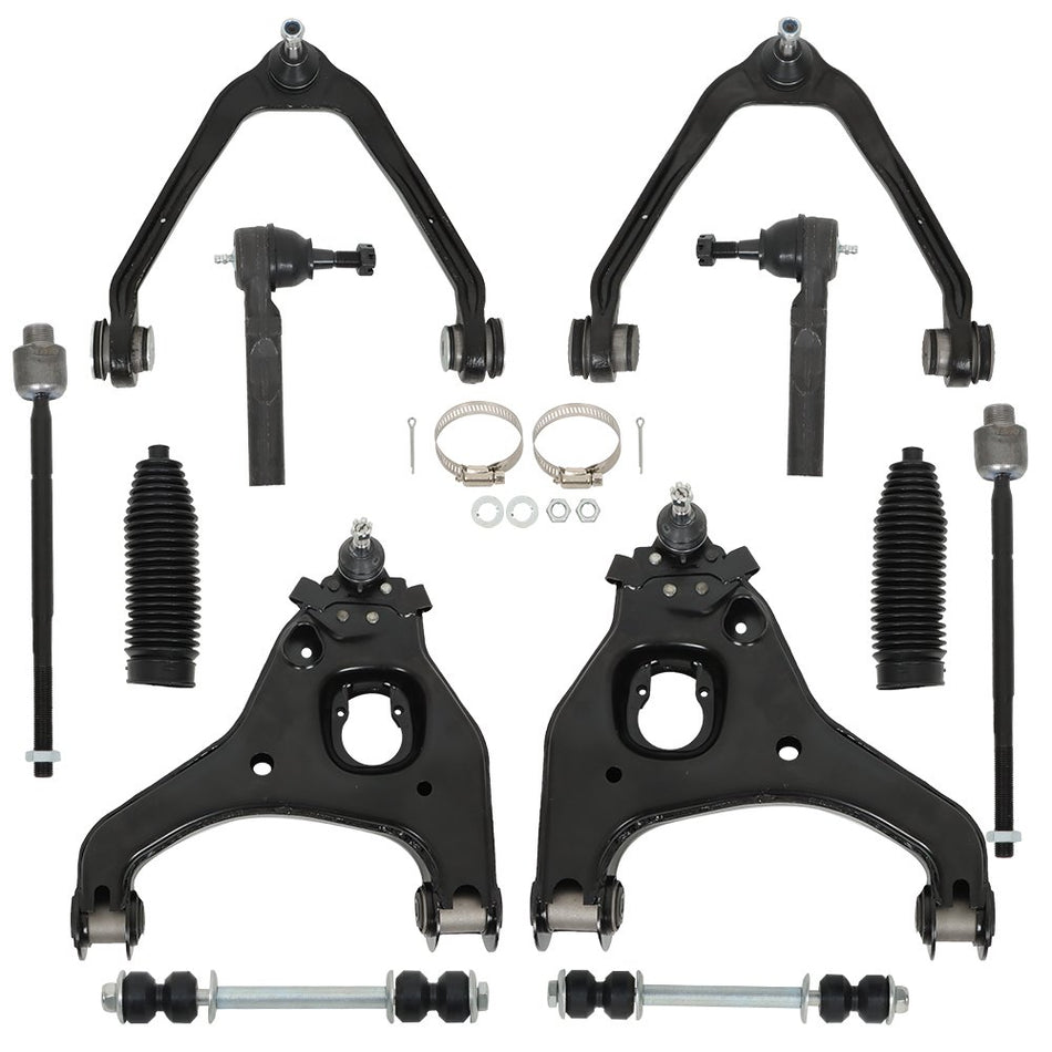 Labwork 12x Front Control Arms Kit For GMC Sierra Chevrolet Silverado 1500 99-06