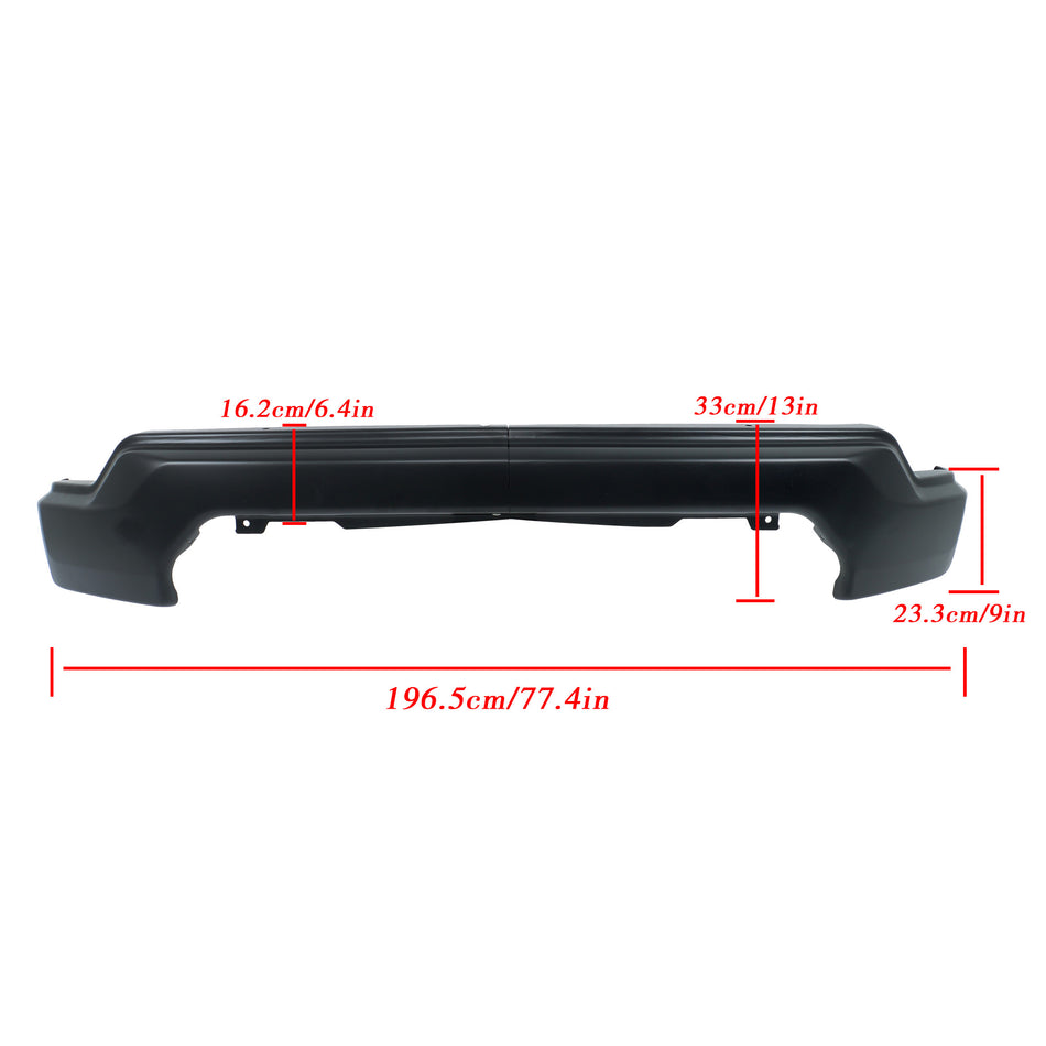 Labwork For GMC Sierra 1500 2019-2021 Steel Front Bumper W/o Sensor Hole Black