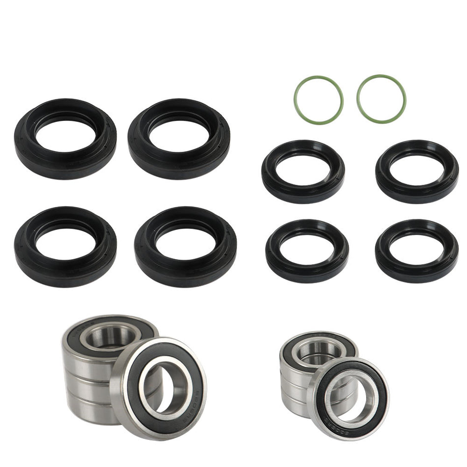 For Yamaha Rhino 450 660 700 Front Rear Wheel Bearings Seals Kits 2005-2013