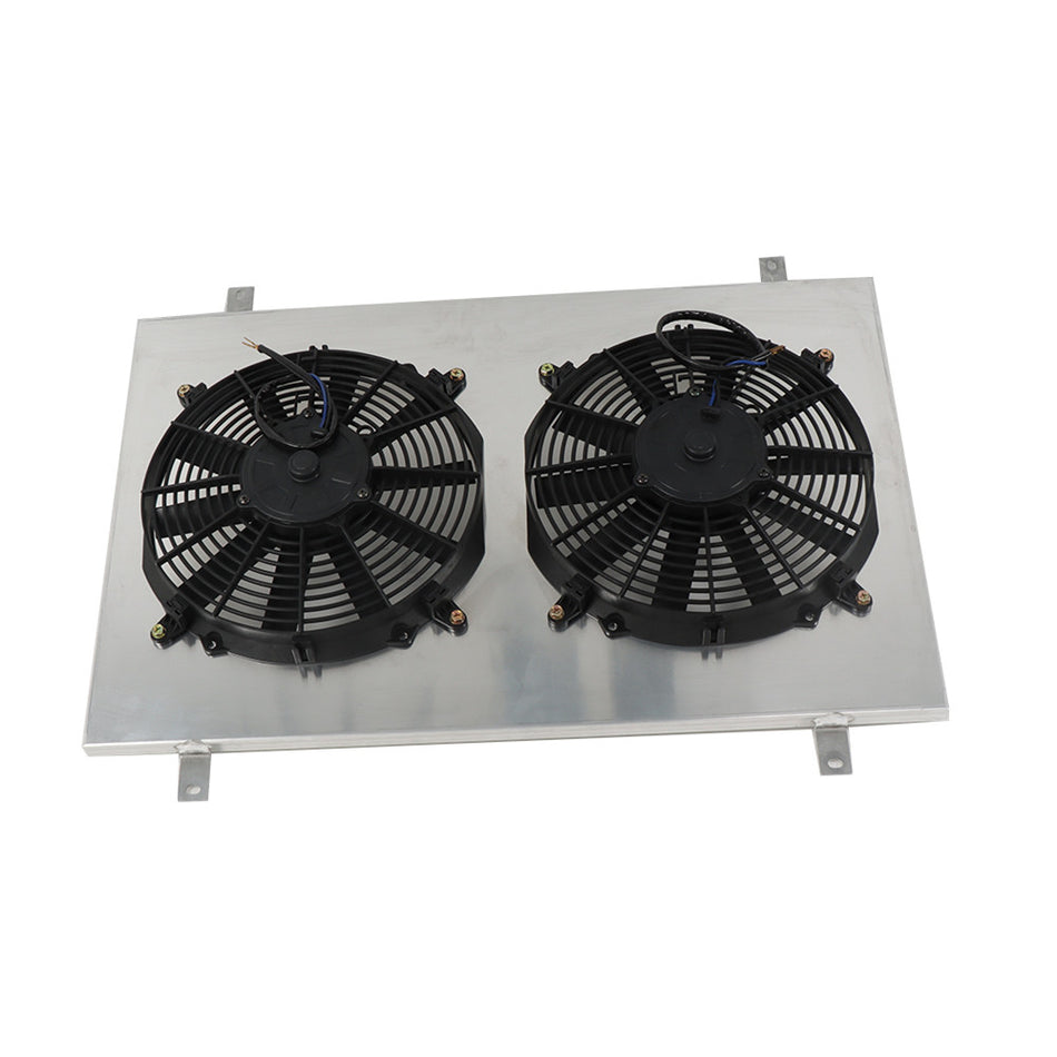 Labwork Aluminum Fan Shroud+Fan For 1985-97 Ford F150 F250 F350 5.0L 5.8L