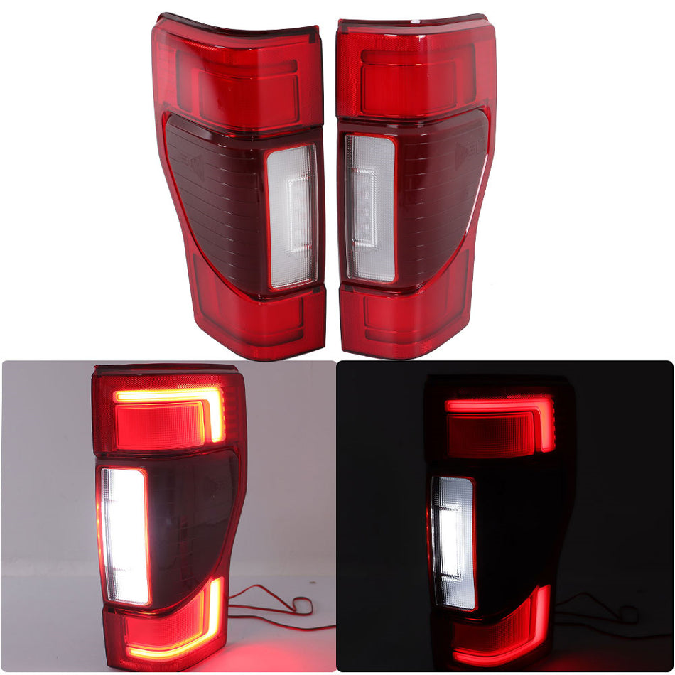 Labwork Left+Right Side Tail Lights Fit For 2020-22 Ford F250 LED w/ Blind Spot