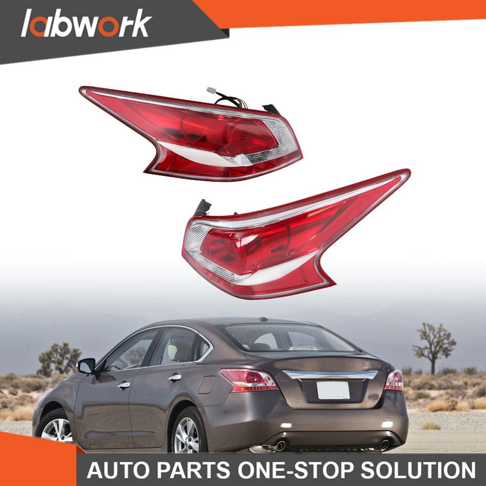 Labwork Passenger+Driver Tail Lights For 2013 Nissan Altima Sedan Rear LED Lamps
