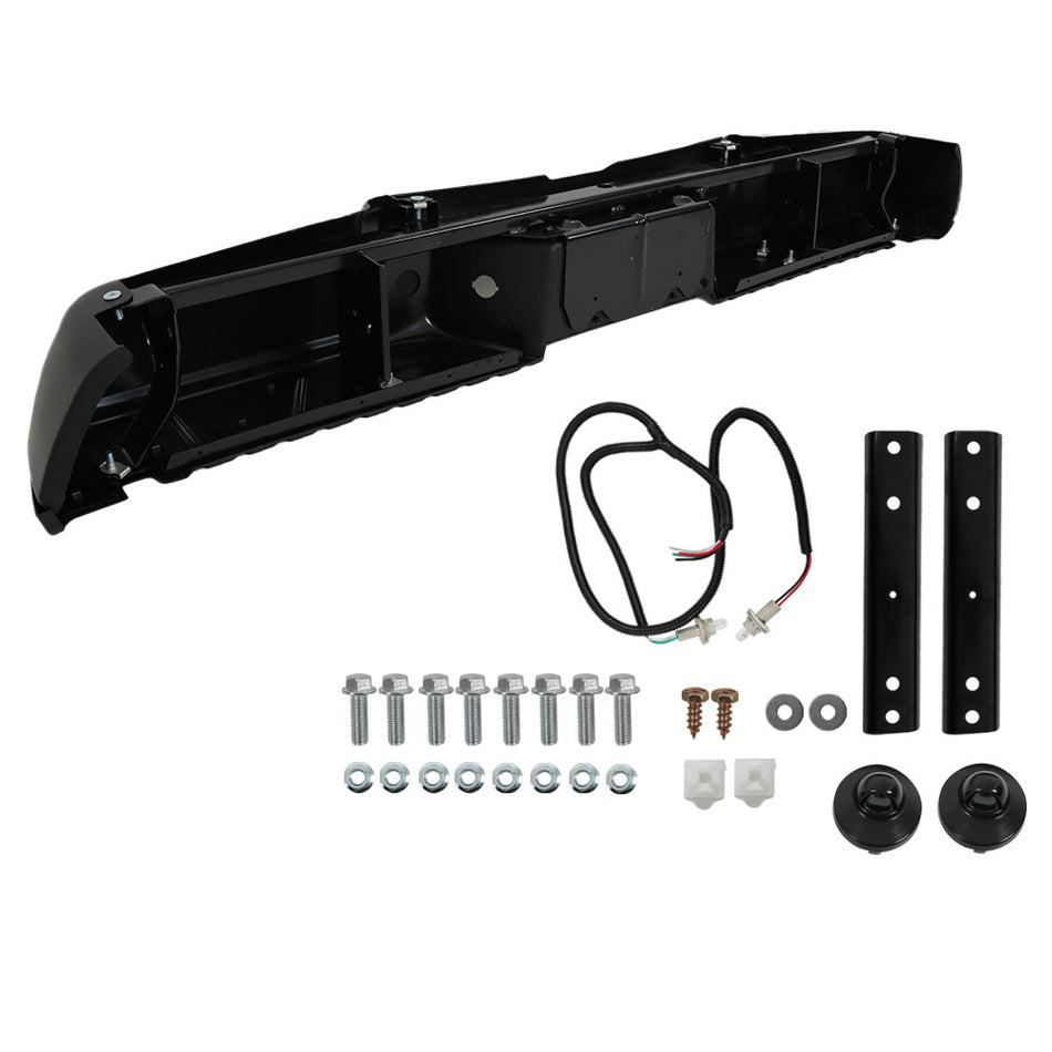 Labwork Rear Bumper For 2008-2016 Ford F-250 F-350 F-450 Super Duty Black Steel