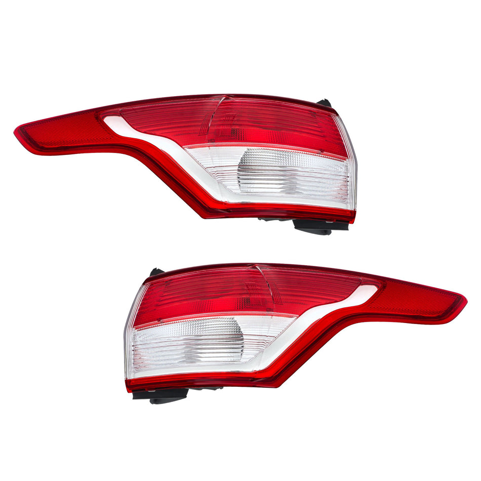 Labwork Left+Right Side Tail Lights For 2013-2016 Ford Escape Rear Outer Lamps