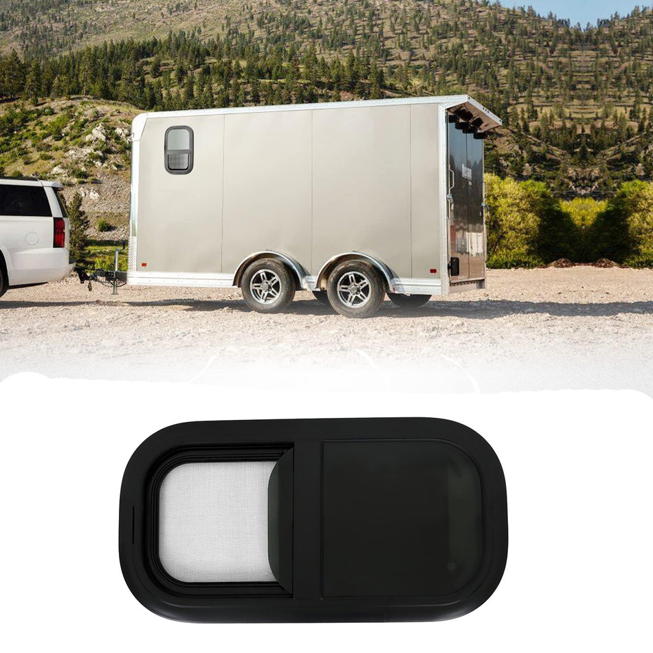 Labwork 12"W x 24"H RV Window Vertical Slide For RVs Camper W/ DOT