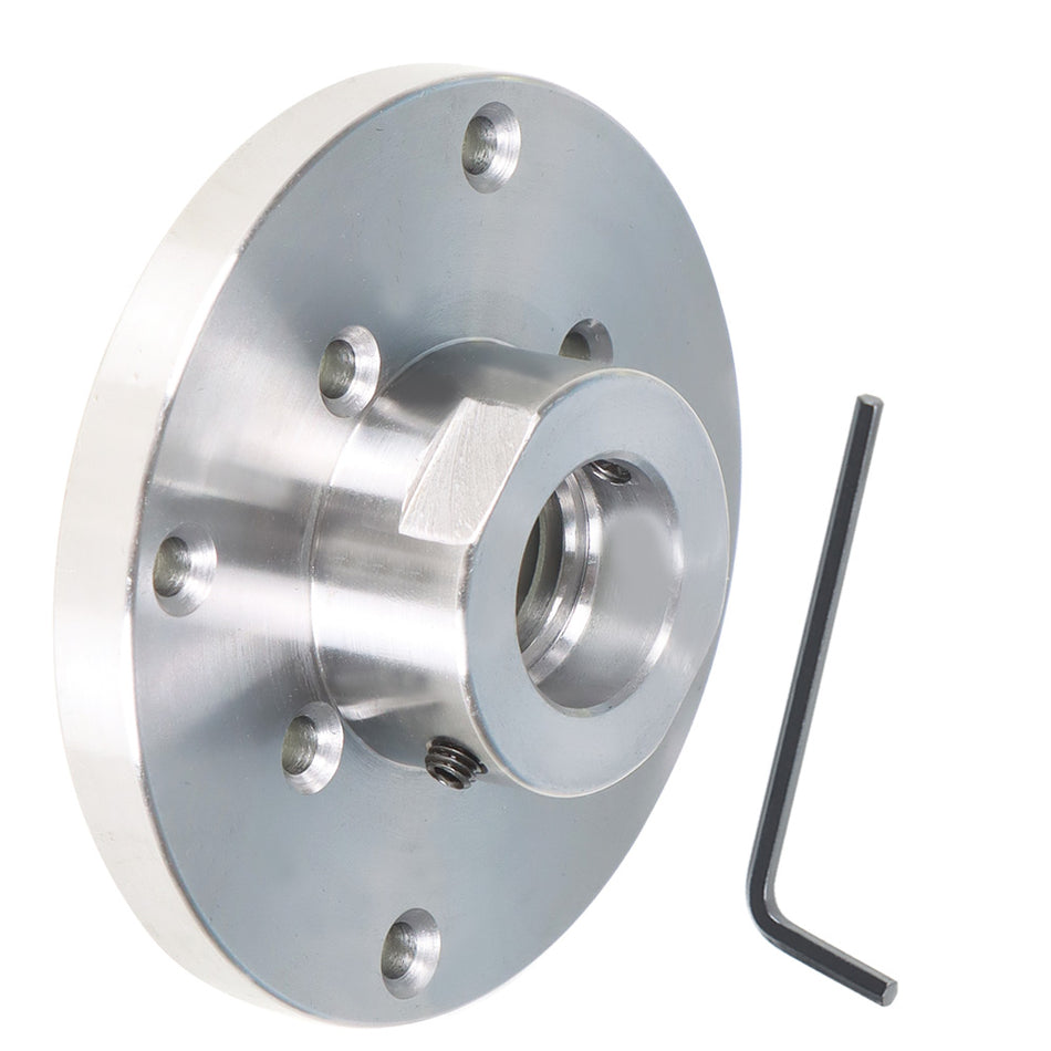 Best 4" Steel Wood Lathe Face Plate, 1" x 8tpi Threaded with Set Screws USA