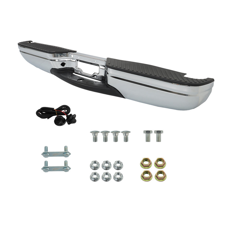 Labwork Rear Step Bumper Chrome For 1997-2004 Ford F-150 1997-99 F-250 Styleside