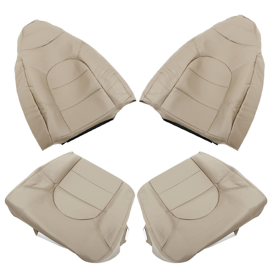 Labwork Front Left Right Seat Cover For Ford F250 350 Lariat 1999-2000 Tan