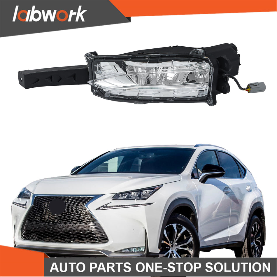 Labwork Fog Lights For Lexus NX200T 2015-2017 W/F-Sport LED Front Driver Side