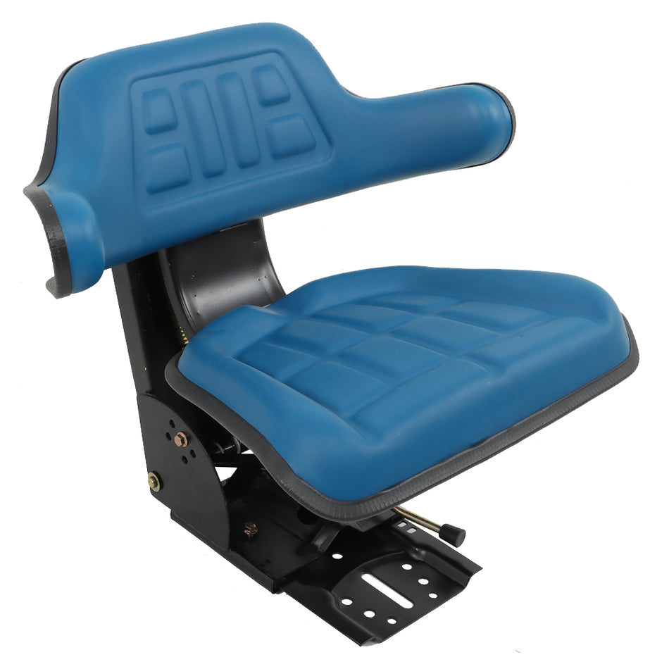 Blue Tractor Suspension Seat For Ford / New Holland 4000 4100 4110 4600 5600
