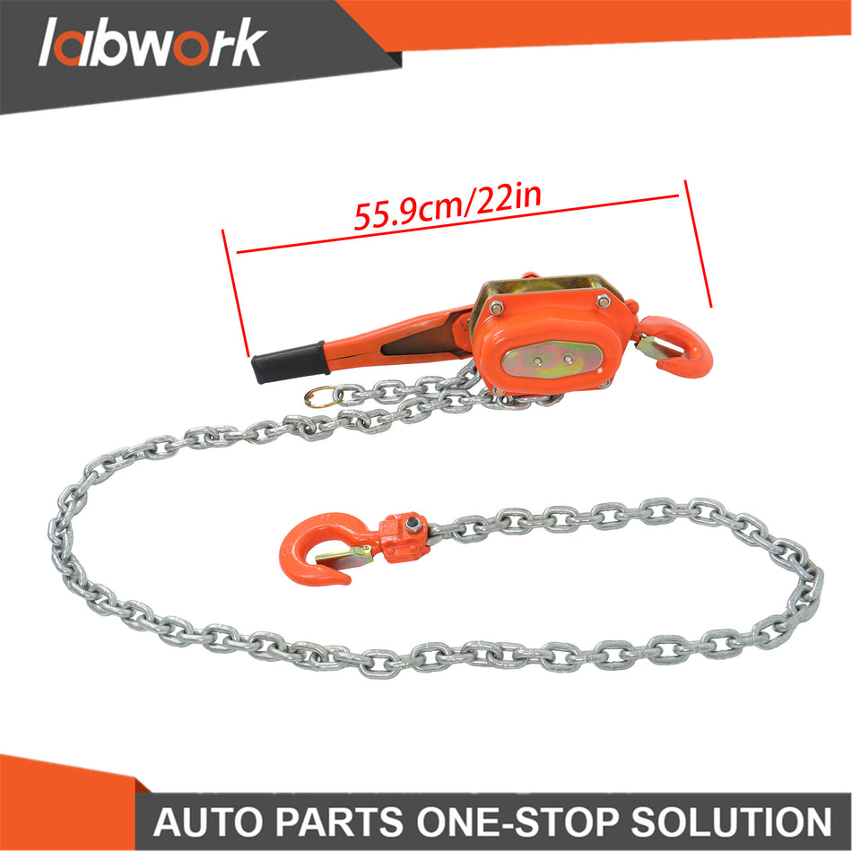 G80 Chain Manual Lever Block Steel Chain Hoist Wrench Hoist 6600lb Capacity 10ft