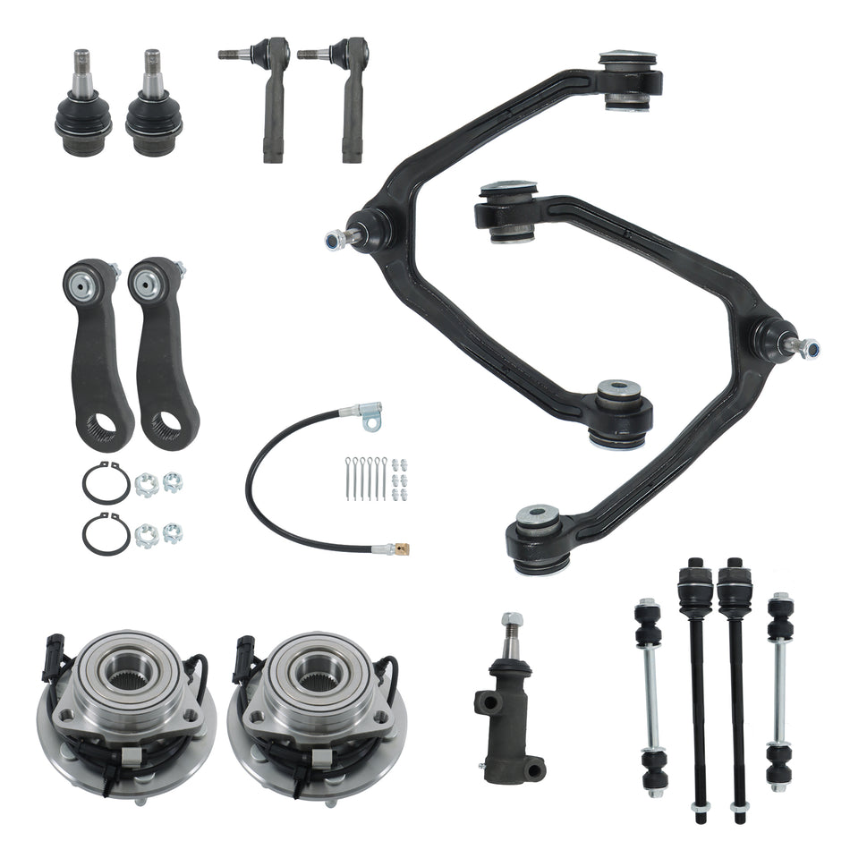 Labwork Front Suspension Kit Wheel Hub Bearing For GMC Yukon 4WD/AWD 2000-2006