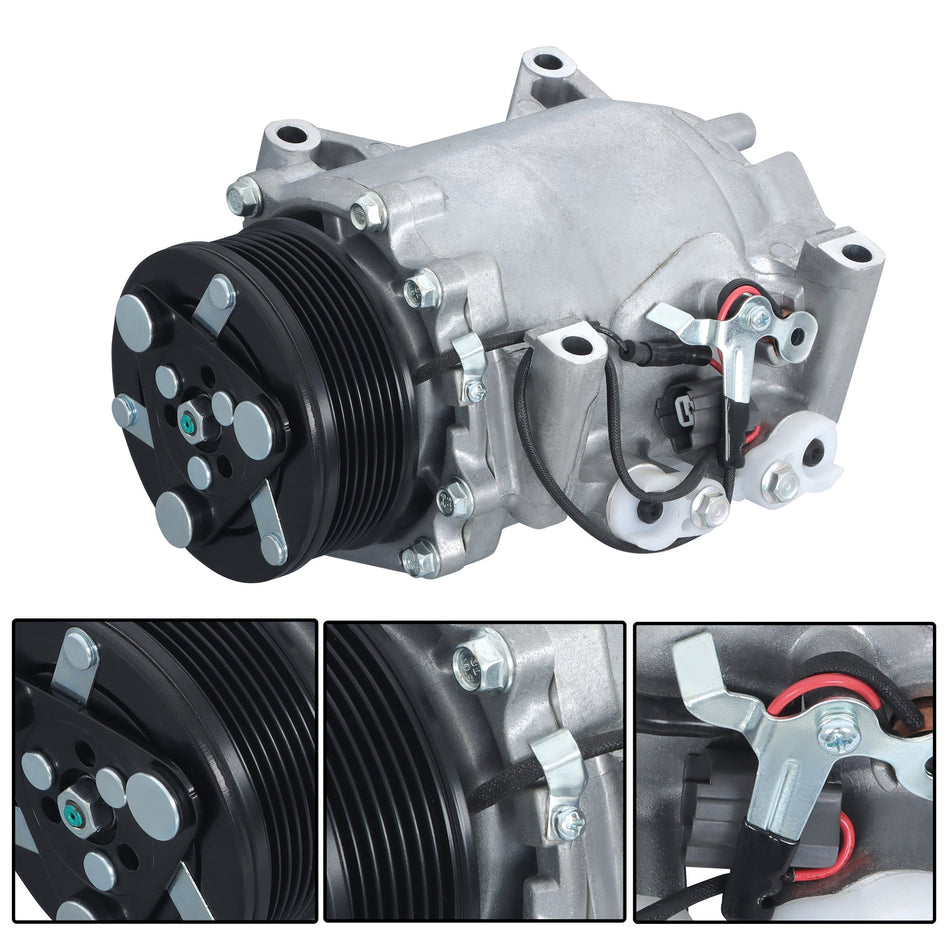 Labwork A/C Compressor For 2002-2006 Honda Civic Acura RSX w/ 7 Groove Pulley