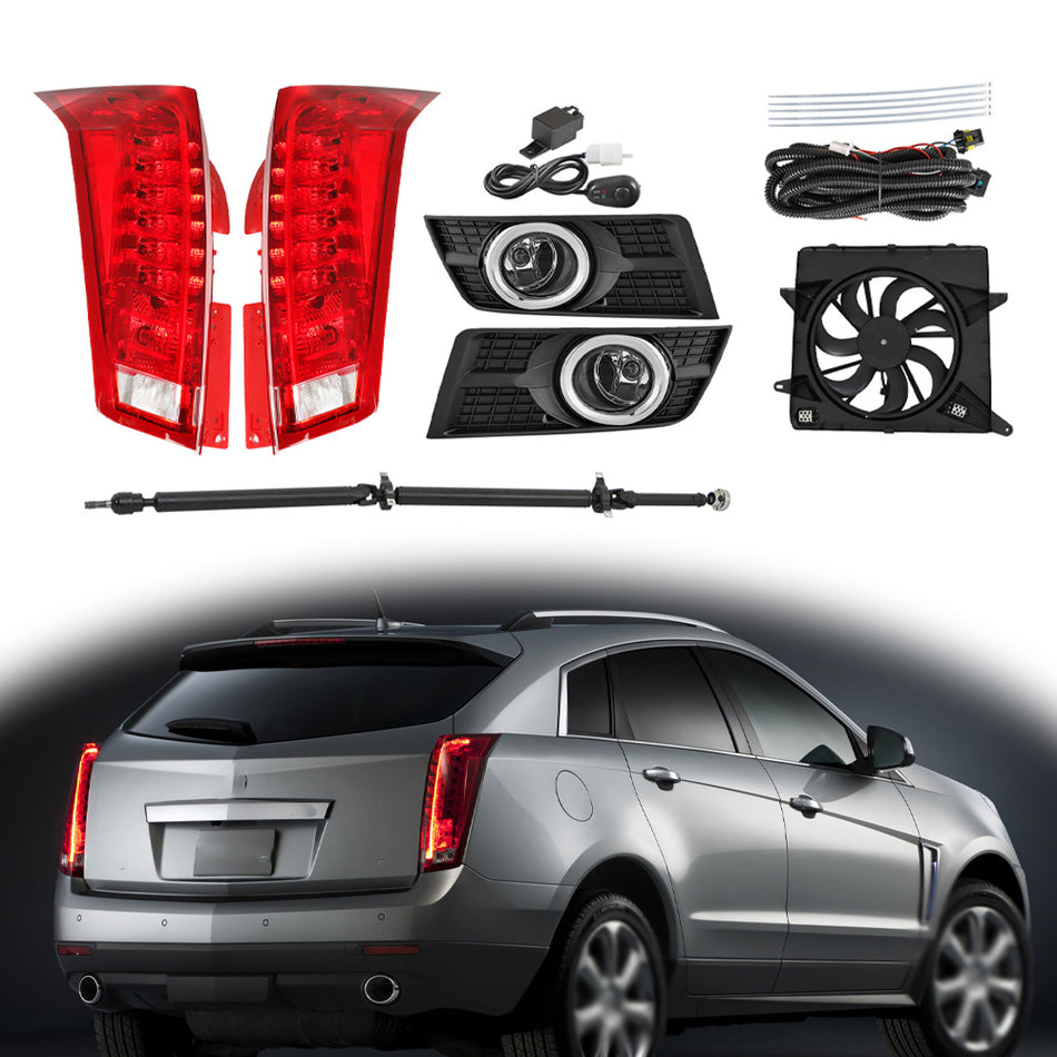 Labwork Tail Lights+Radiator Cooling Fan+Drive Shaft+Fog Lights For 2010-16 SRX