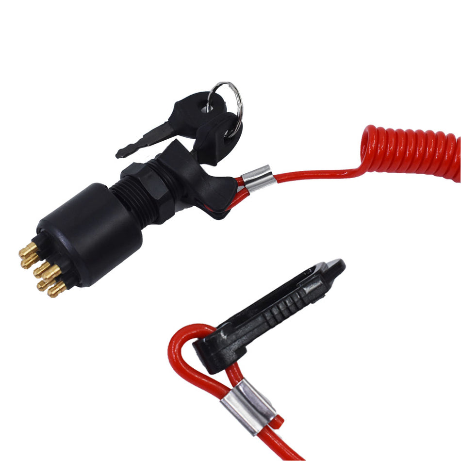 5005801 175974 US New Ignition Switch&Lanyard For OMC BRP Johnson Outboard Motor
