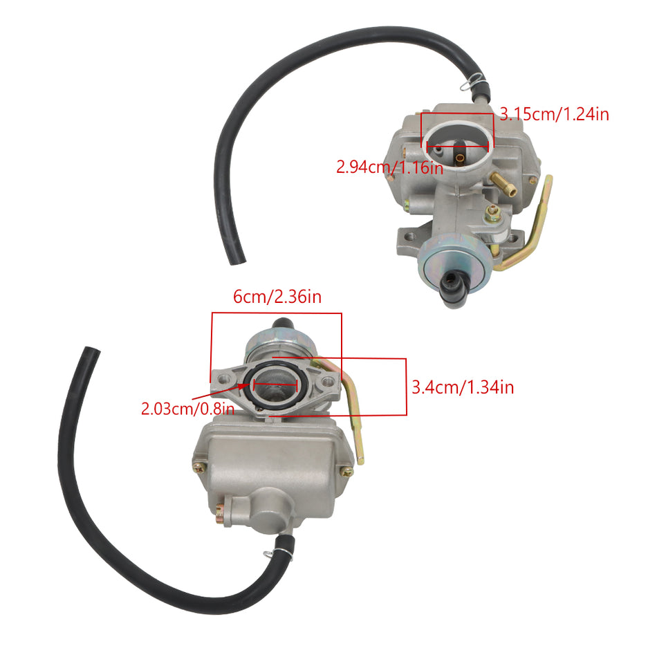 Carburetor & Throttle Cable For Honda XL70 SL70 XL75 XR80 XR80R CRF80F