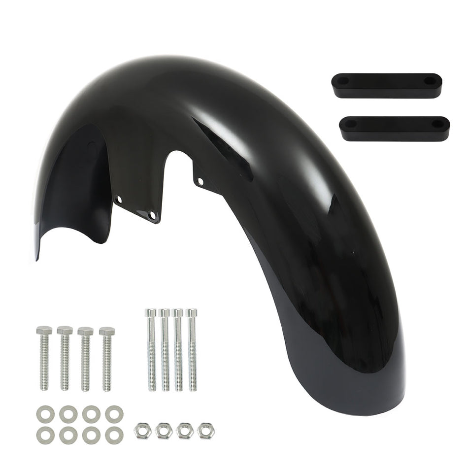 19inch Wheel Wrap Front Fender ABS For Touring Electra Road Glide Bagger US