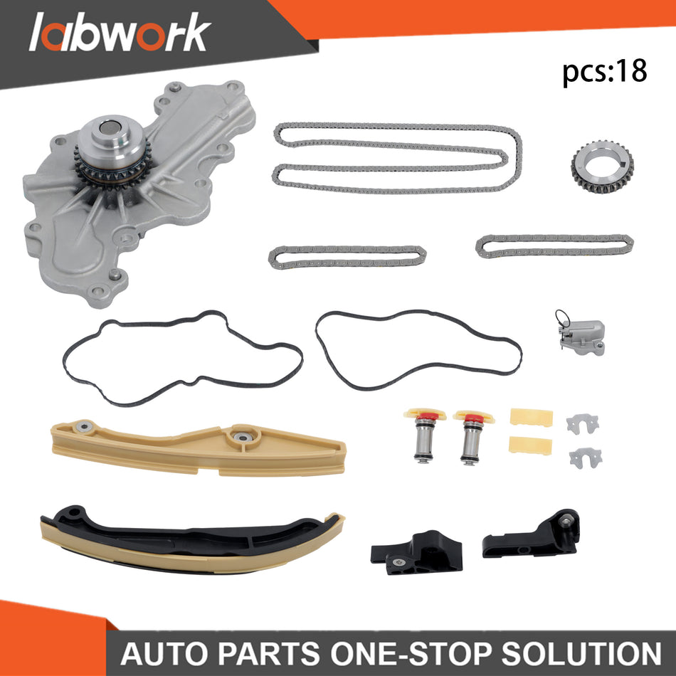 Labwork Timing Chain Kit Water Pump For Ford Edge Taurus Lincoln 3.5 3.7L