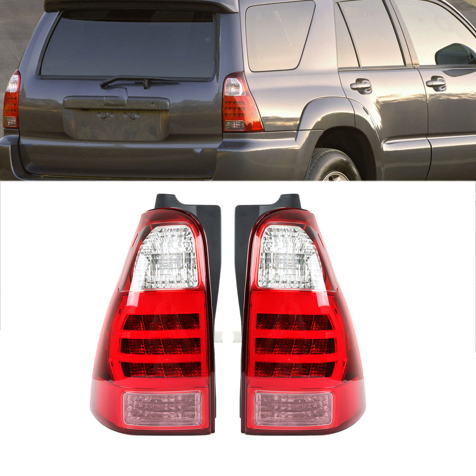 Labwork Rear Tail Light Lamp For Toyota 4Runner 2006-2009 Red Lens Left+Right