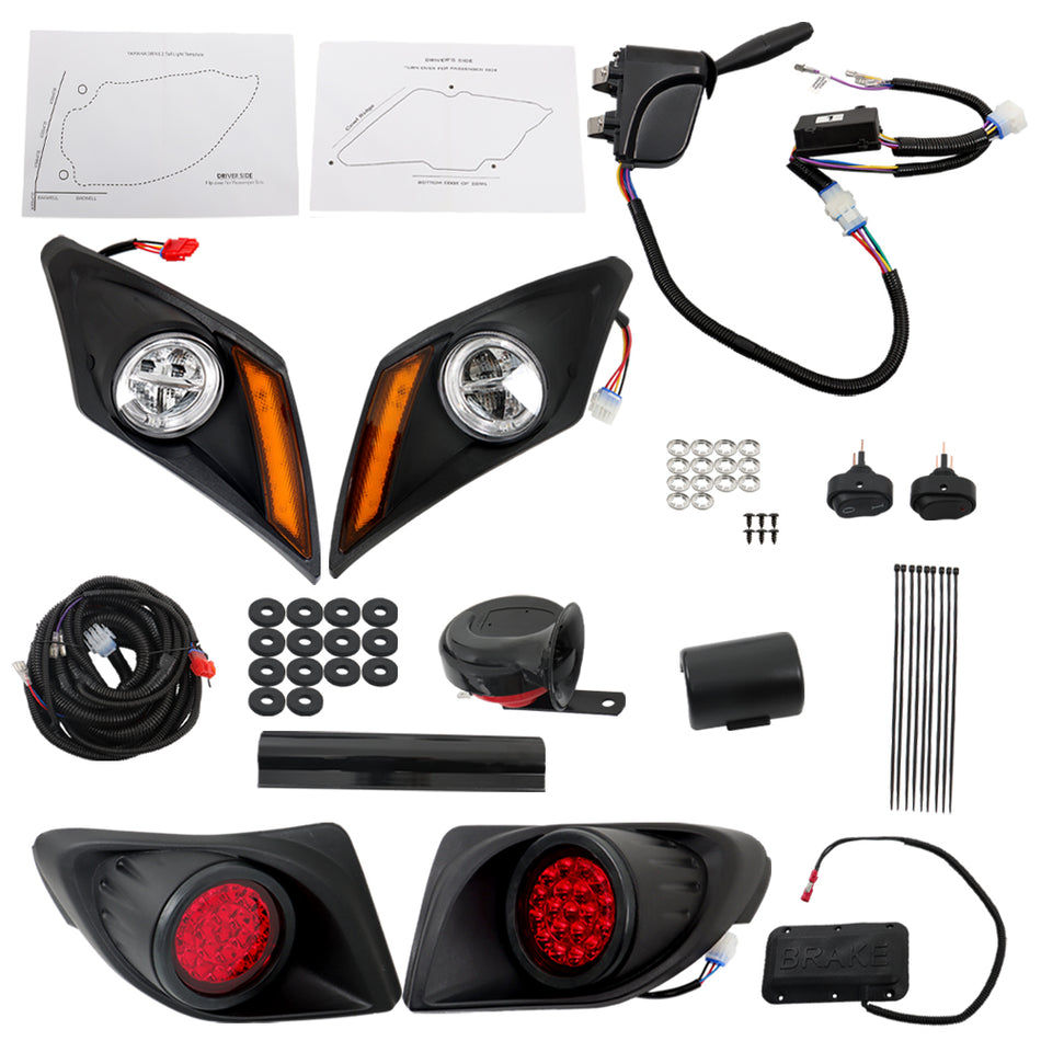 LED Light Kit For Yamaha Drive2 Set With Turn Switch And Horn 2017+ Golf Cart