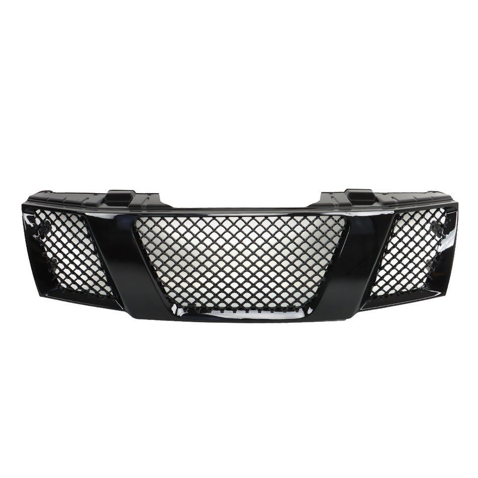 Labwork Front Grill For Nissan Navara Frontier D40 2005-2008 Gloss Black Grill