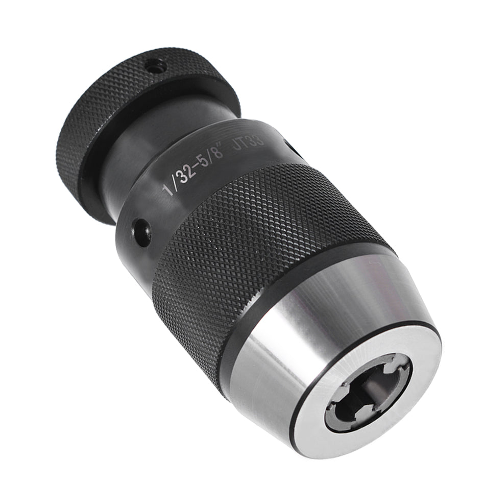 JT33 1/32"- 5/8" Super Heavy Duty Drill Press Chuck Keyless Mount