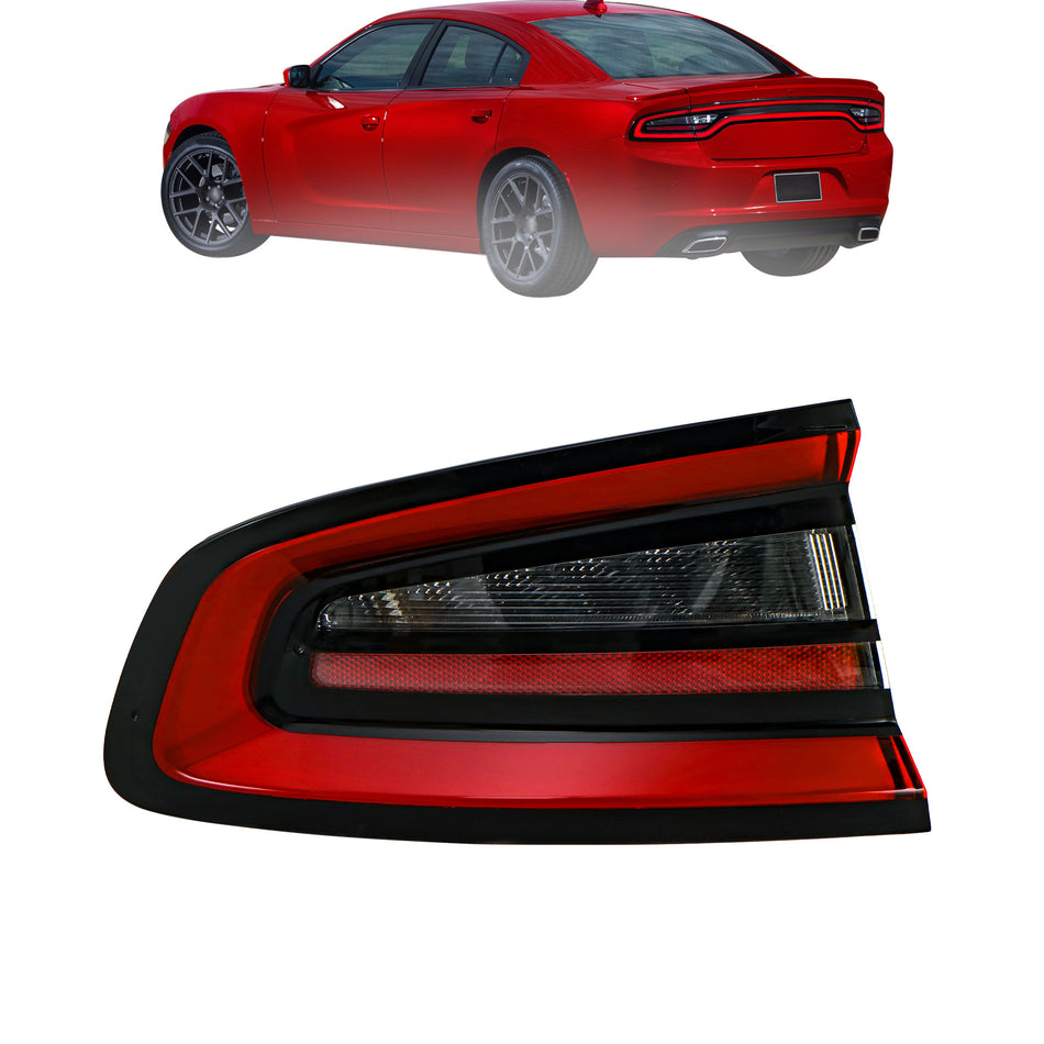 Labwork Rear Outer Driver Left Tail Lights For 2015-2022 Dodge Charger LED Lamps