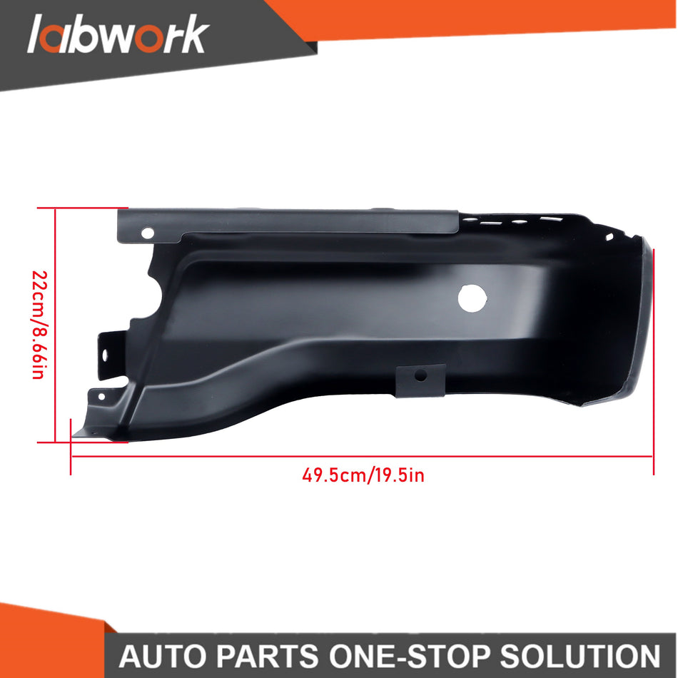 Labwork Left Side Rear Bumper End Cap Fit For 2019-2023 Ford W/ Sensor Hole