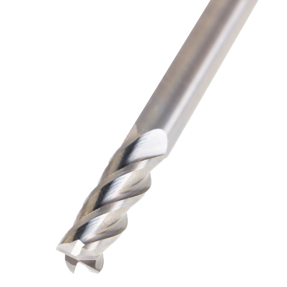 5 Pcs 1/4" 4 Flute 2-1/2" Overall Length 3/4" LOC Carbide End Mill- TiALN COATED
