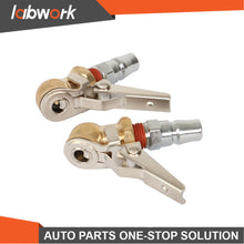 Load image into Gallery viewer, Labwork 2Pack Closed Ball Tire Chuck with Clip 1/4" FNPT Locking Air Chuck