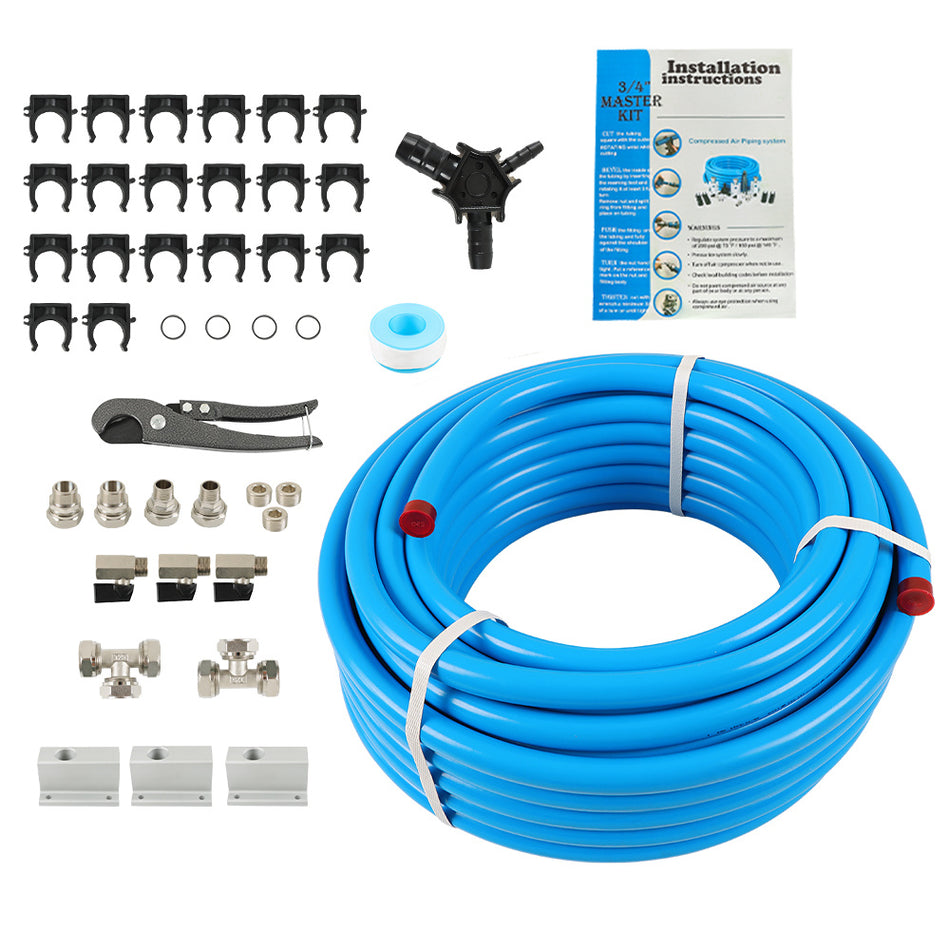 Labwork M7500 Compressed Air Piping Tubing System Master Kit 3/4" Pipe 100 FT