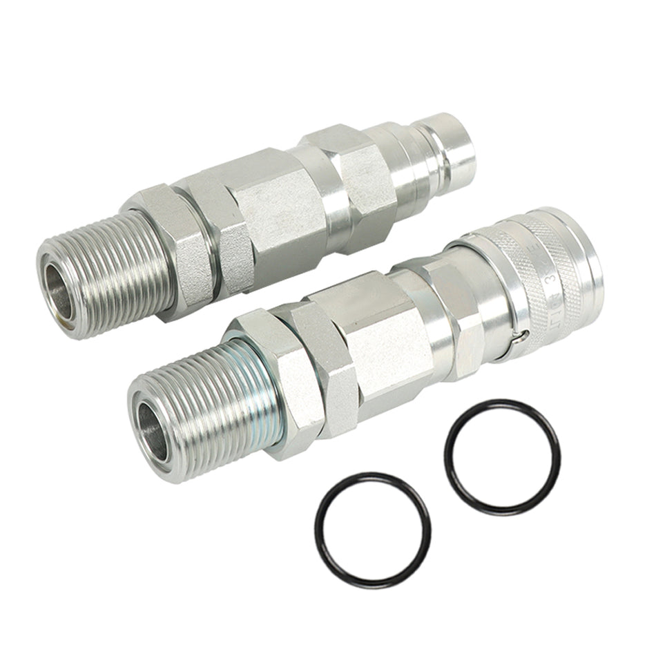 Hyd.Quick-Connect Coupler KV13884 AT312877 For John Deere 35G 50C 260 325 CT332