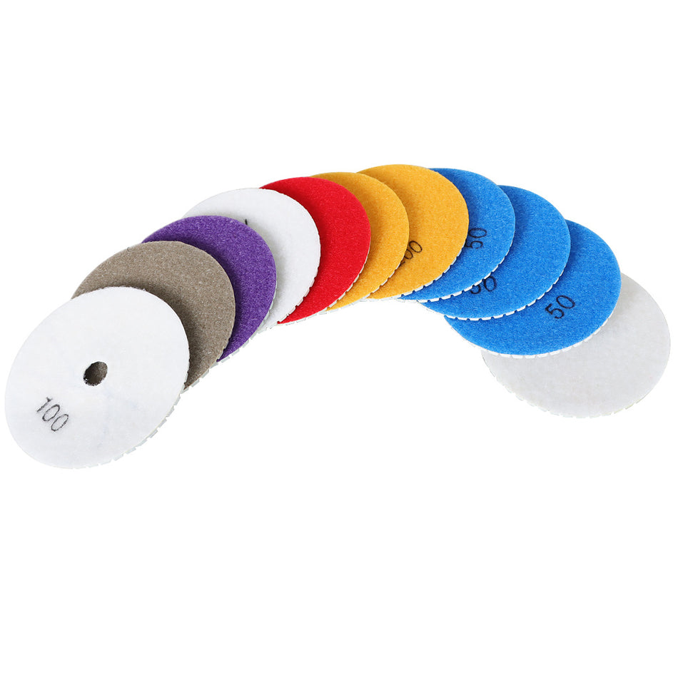 For Concrete Marble Polishing Diamond Polishing Pads 4 Inch Wet/Dry Set 12 Pack